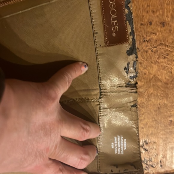 EUC! Aerosols Camel colored suede knee high wedge boots! - Picture 12 of 15